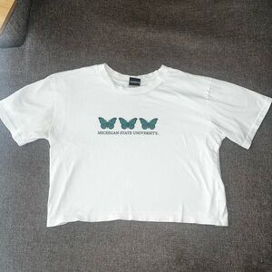 MSU Cropped Baby Tee